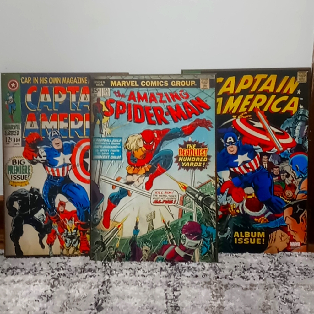 3 Avenger wall Plaque.size of all 13×19/33×48cm